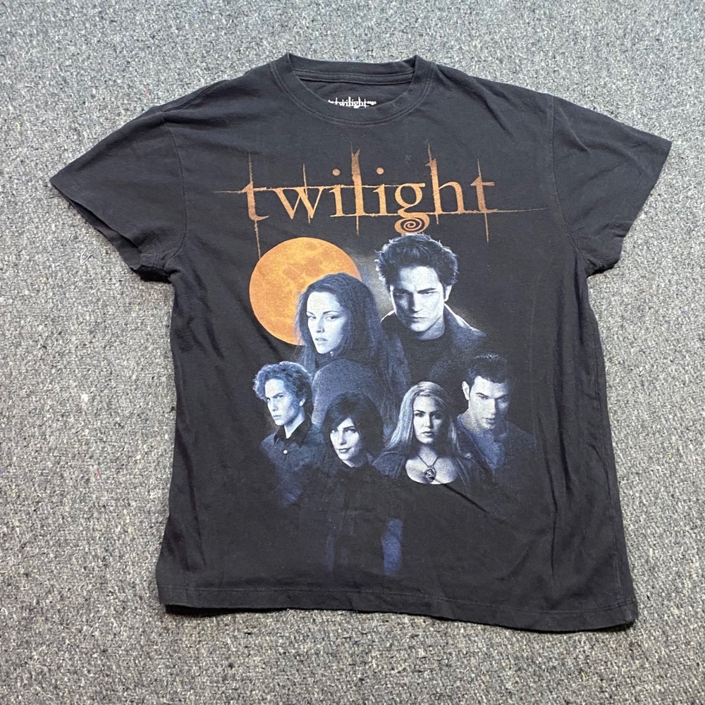 The Twilight Saga TShirt Sz XS Unisex Black Goth Vampire Graphic Movie Promo